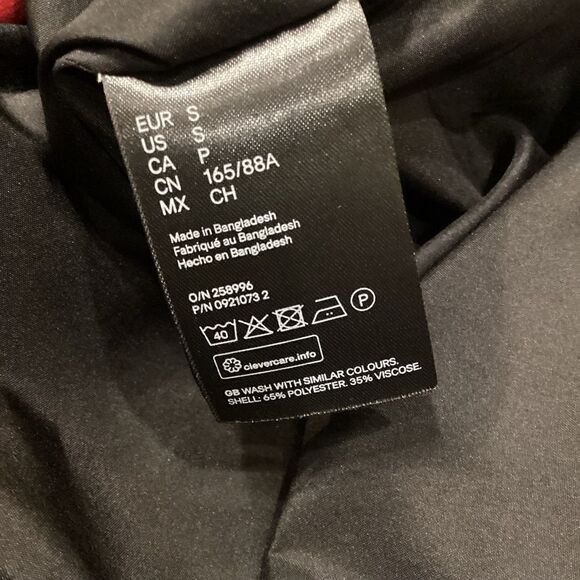 H&M Plaid Oversized Shirt Jacket Shacket Red Black Small Blogger Favorite - Picture 9 of 15